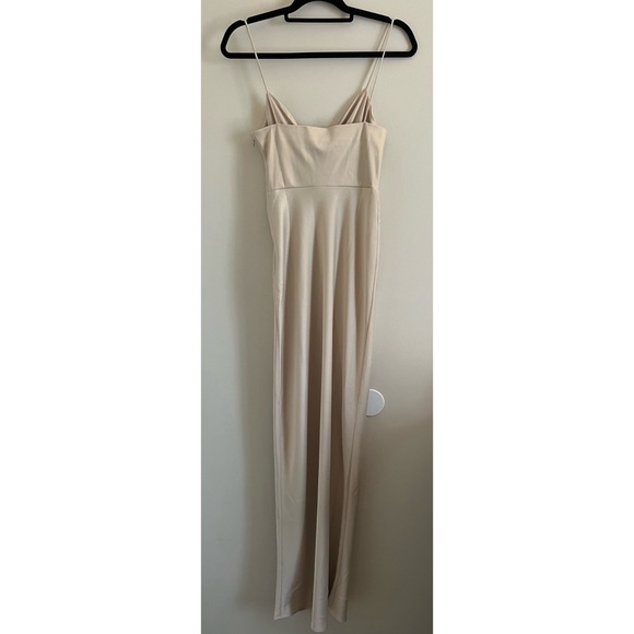 nwt: bhldn freya satin charmeuse dress - Picture 5 of 9